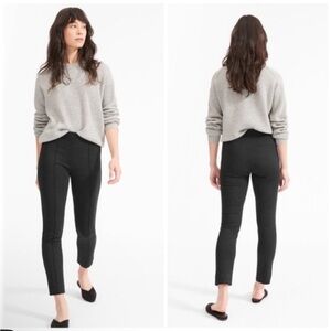 Everlane grey stretch ponte knit pants crop size 00 new